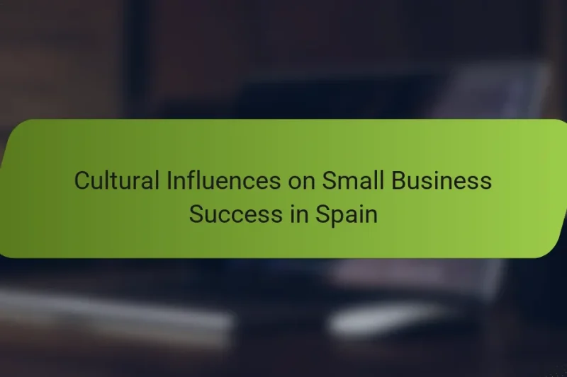 Cultural Influences on Small Business Success in Spain