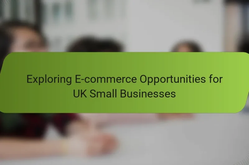 Exploring E-commerce Opportunities for UK Small Businesses