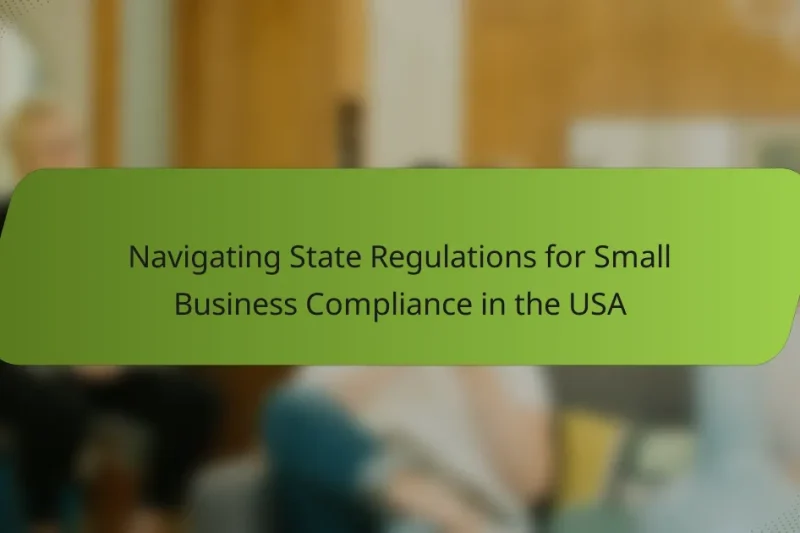 Navigating State Regulations for Small Business Compliance in the USA