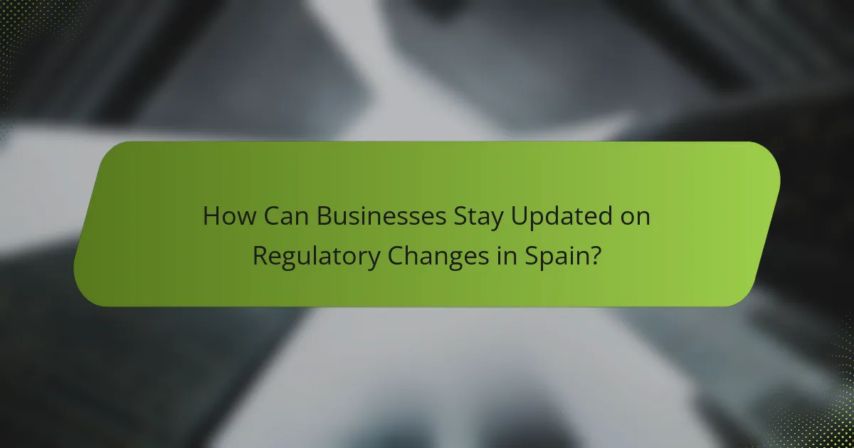 How Can Businesses Stay Updated on Regulatory Changes in Spain?