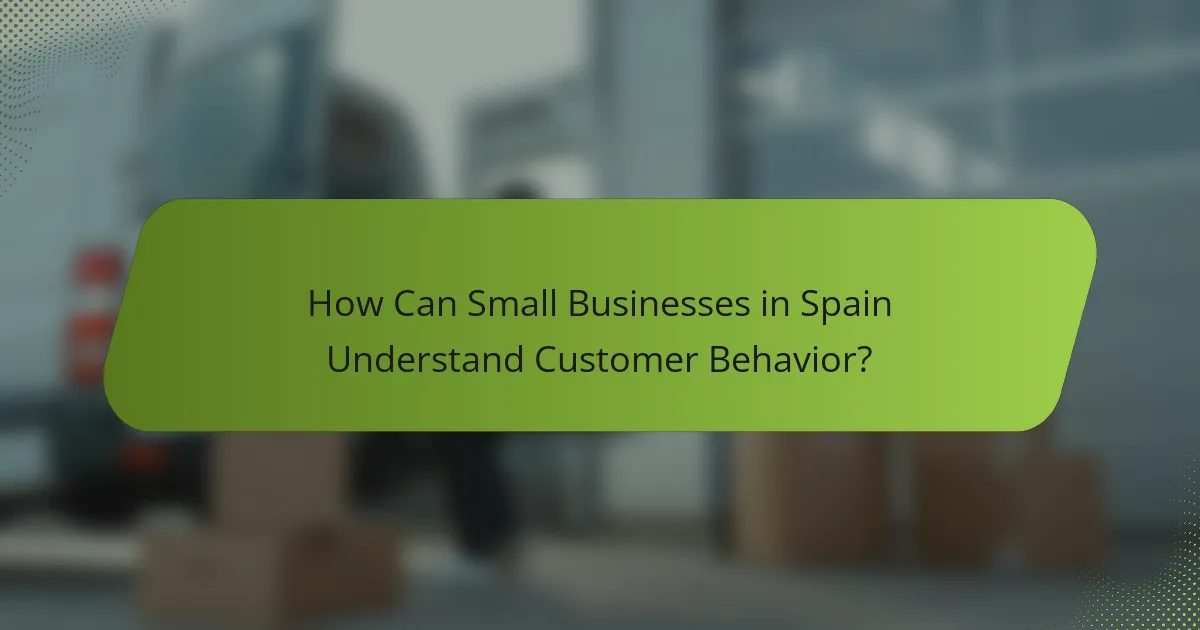 How Can Small Businesses in Spain Understand Customer Behavior?