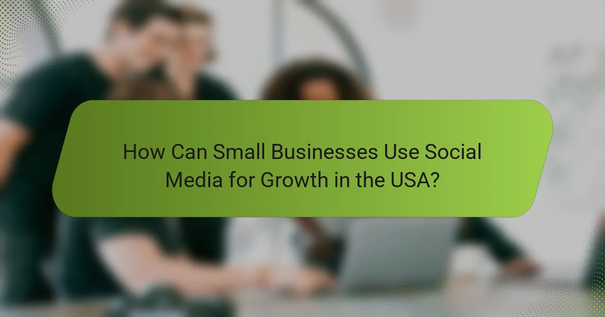 How Can Small Businesses Use Social Media for Growth in the USA?