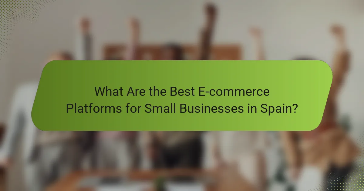 What Are the Best E-commerce Platforms for Small Businesses in Spain?
