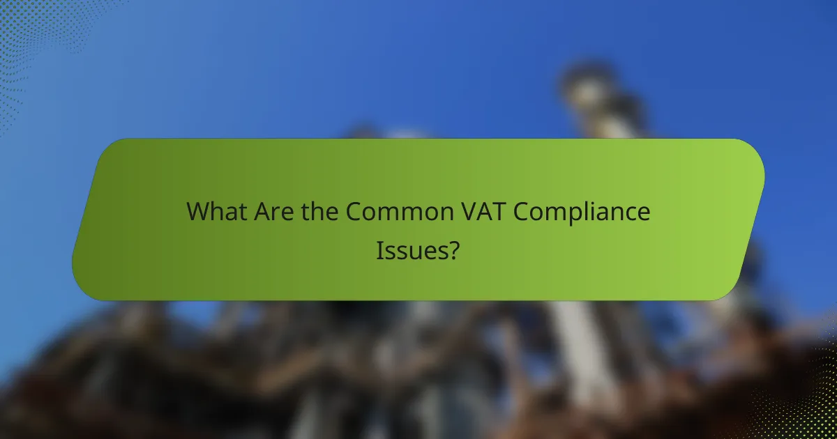 What Are the Common VAT Compliance Issues?