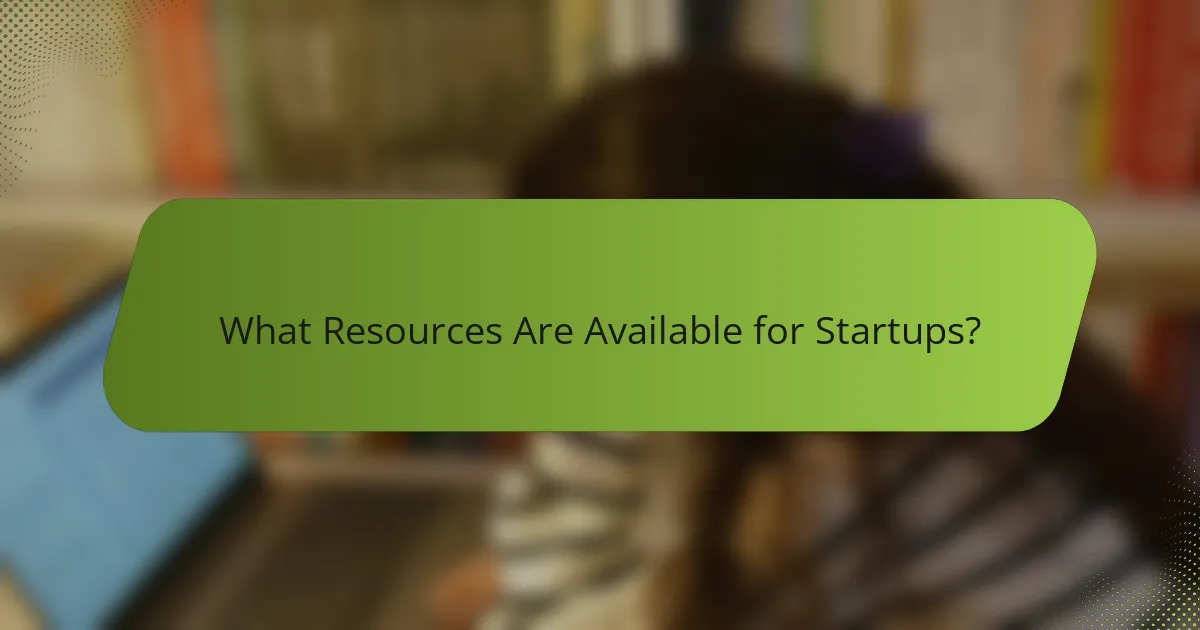 What Resources Are Available for Startups?