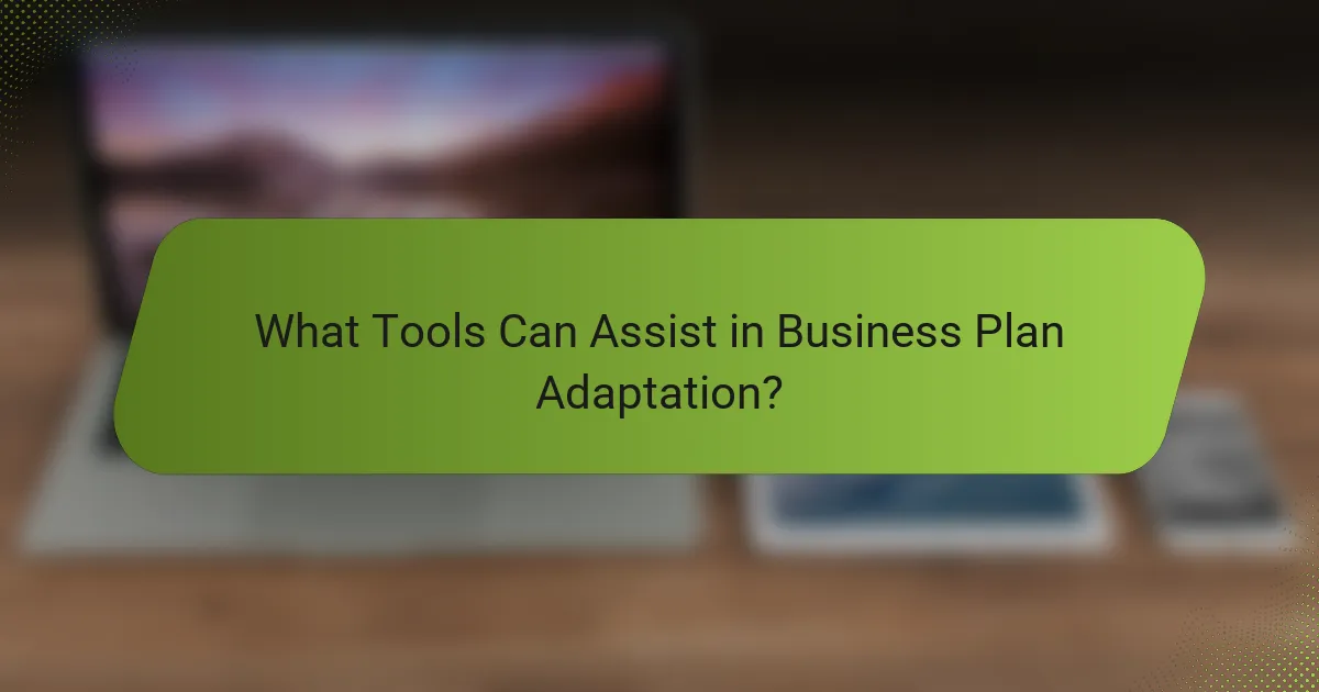 What Tools Can Assist in Business Plan Adaptation?