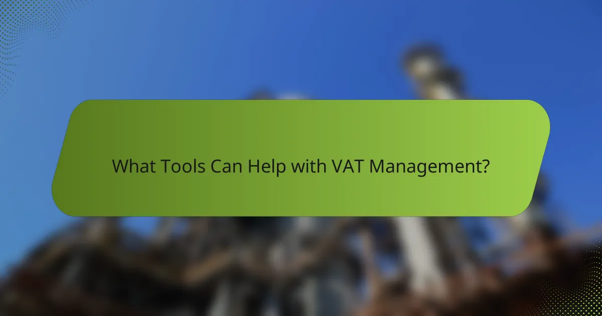 What Tools Can Help with VAT Management?